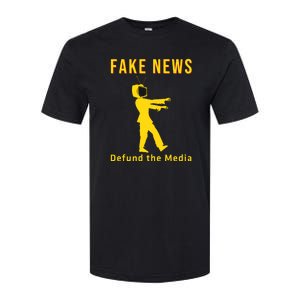 Conservative Fake News Defund The Media Softstyle CVC T-Shirt