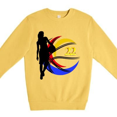 Clark Fever Number 22 Premium Crewneck Sweatshirt