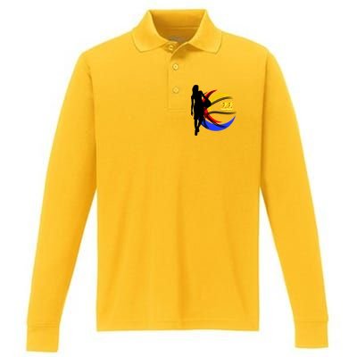 Clark Fever Number 22 Performance Long Sleeve Polo