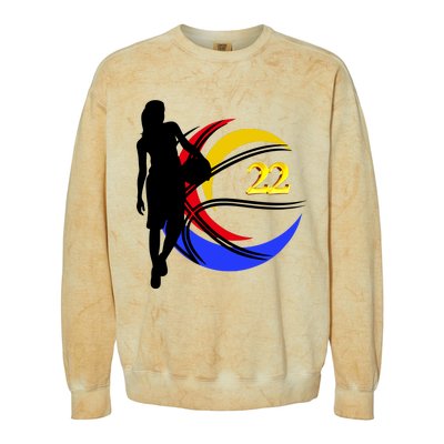 Clark Fever Number 22 Colorblast Crewneck Sweatshirt