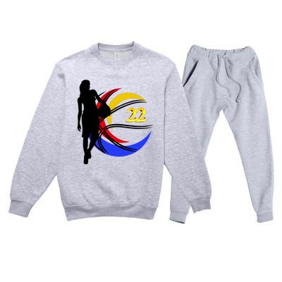 Clark Fever Number 22 Premium Crewneck Sweatsuit Set