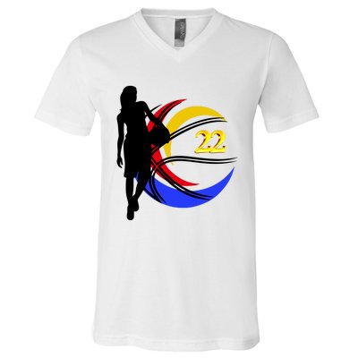 Clark Fever Number 22 V-Neck T-Shirt