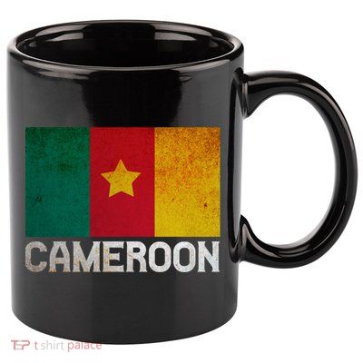 Cameroon Flag National Pride Roots Country Matching Family Great Gift 11oz C Handle Ceramic Mug