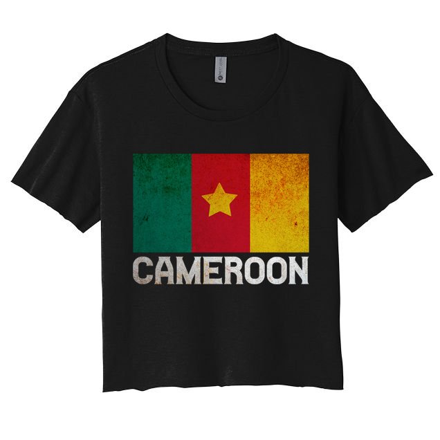 Cameroon Flag National Pride Roots Country Matching Family Great Gift Crop Top