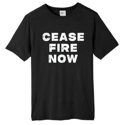 Cease fire Now Not In Our Name Tall Fusion ChromaSoft Performance T-Shirt