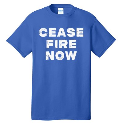 Cease fire Now Not In Our Name Tall T-Shirt