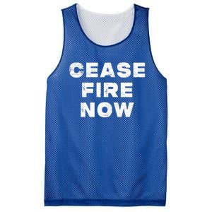 Cease fire Now Not In Our Name Mesh Reversible Basketball Jersey Tank