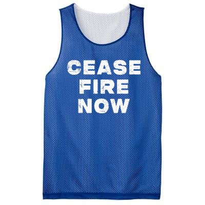 Cease fire Now Not In Our Name Mesh Reversible Basketball Jersey Tank