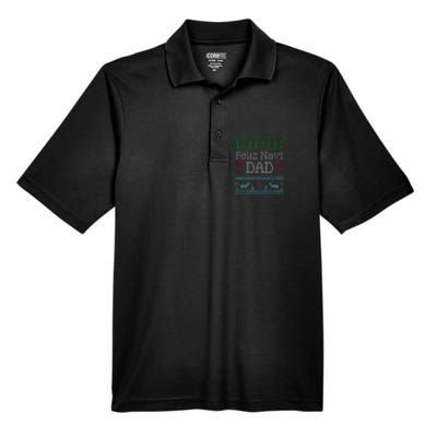 Christmas Feliz Navi Dad Xmas Pun Men's Origin Performance Pique Polo