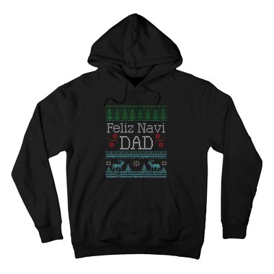 Christmas Feliz Navi Dad Xmas Pun Hoodie