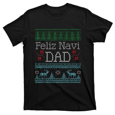 Christmas Feliz Navi Dad Xmas Pun T-Shirt