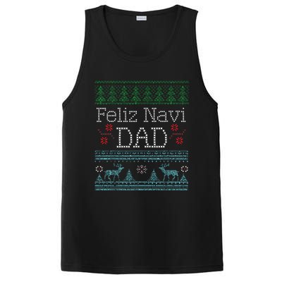 Christmas Feliz Navi Dad Xmas Pun PosiCharge Competitor Tank