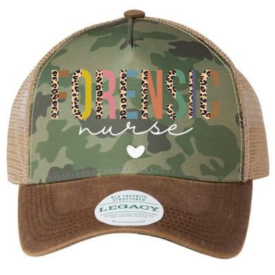 Cute Forensic Nurse SANE Nurse Leopard Correctional Nursing Legacy Tie Dye Trucker Hat