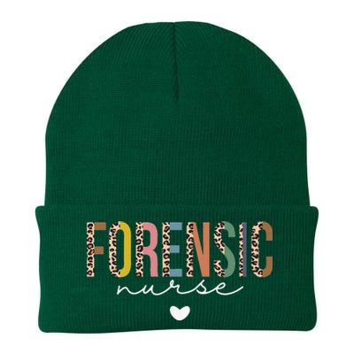 Cute Forensic Nurse SANE Nurse Leopard Correctional Nursing Knit Cap Winter Beanie