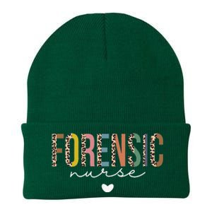 Cute Forensic Nurse SANE Nurse Leopard Nursing Knit Cap Winter Beanie