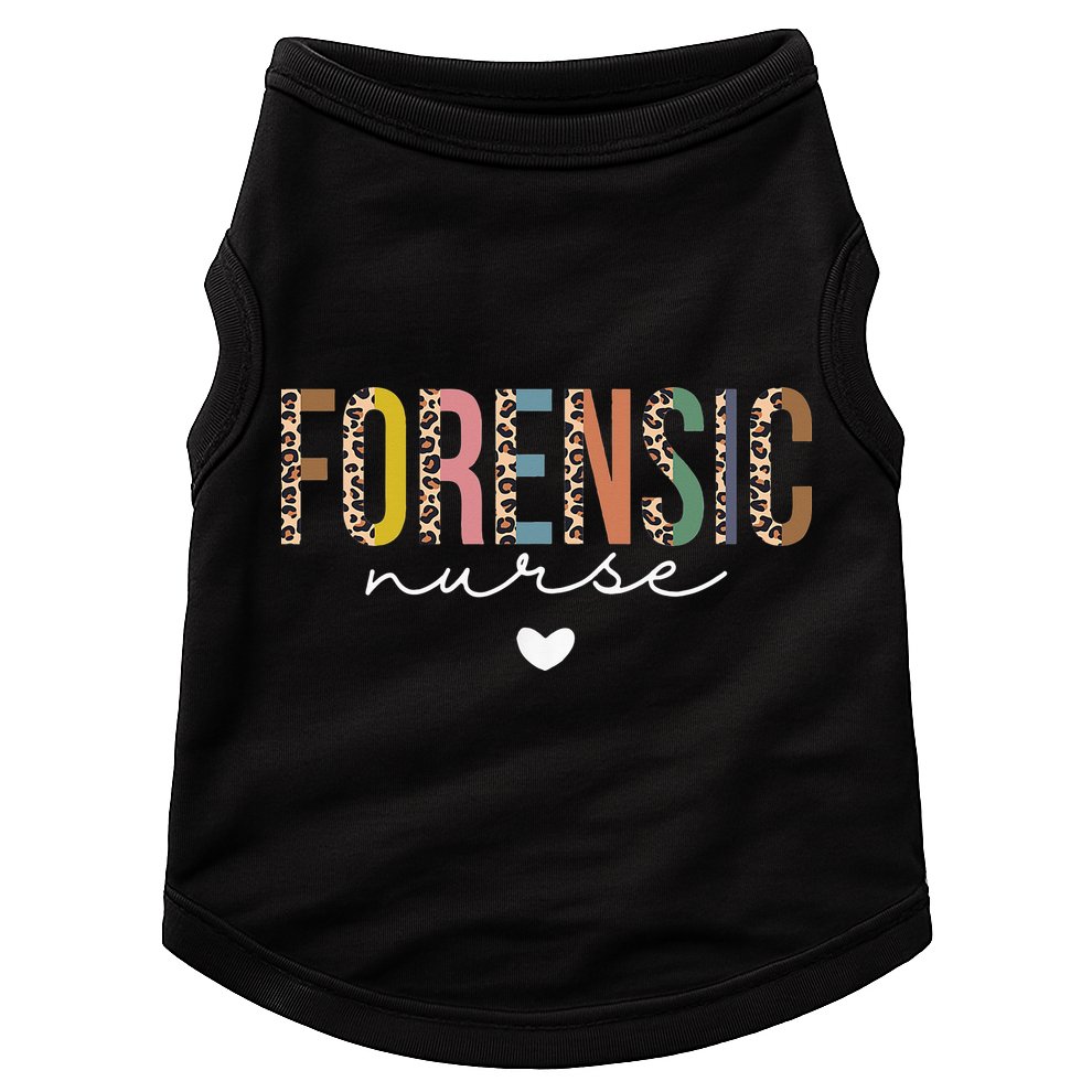 Cute Forensic Nurse SANE Nurse Leopard Nursing Doggie Tank