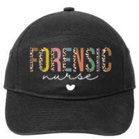 Cute Forensic Nurse SANE Nurse Leopard Nursing 7-Panel Snapback Hat