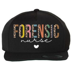 Cute Forensic Nurse SANE Nurse Leopard Nursing Wool Snapback Cap