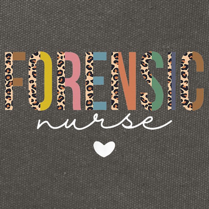 Cute Forensic Nurse SANE Nurse Leopard Nursing Cotton Canvas Backpack