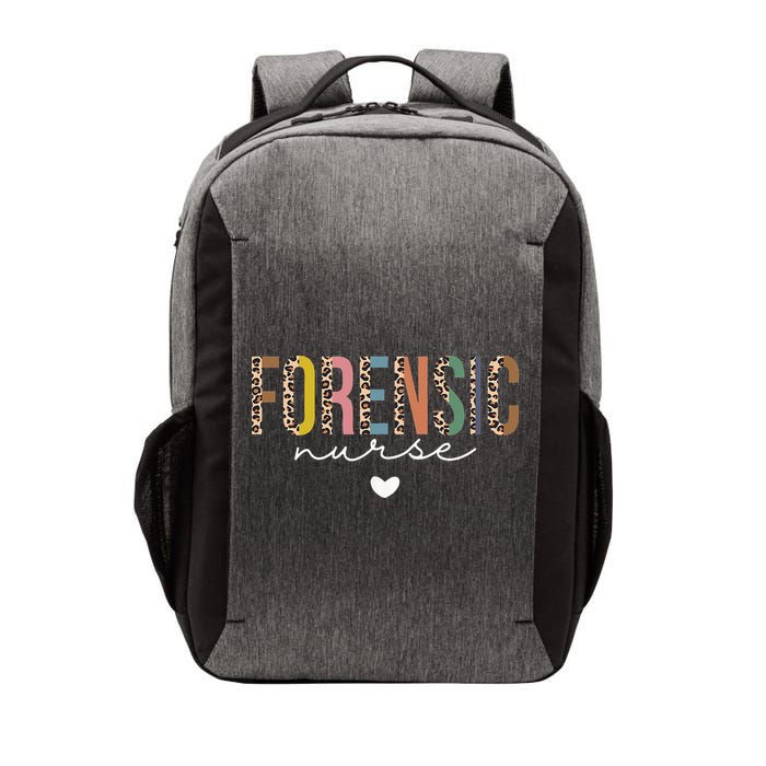 Cute Forensic Nurse SANE Nurse Leopard Nursing Vector Backpack