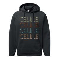 C.E.L.I.N.E First Name My Personalized Named Performance Fleece Hoodie