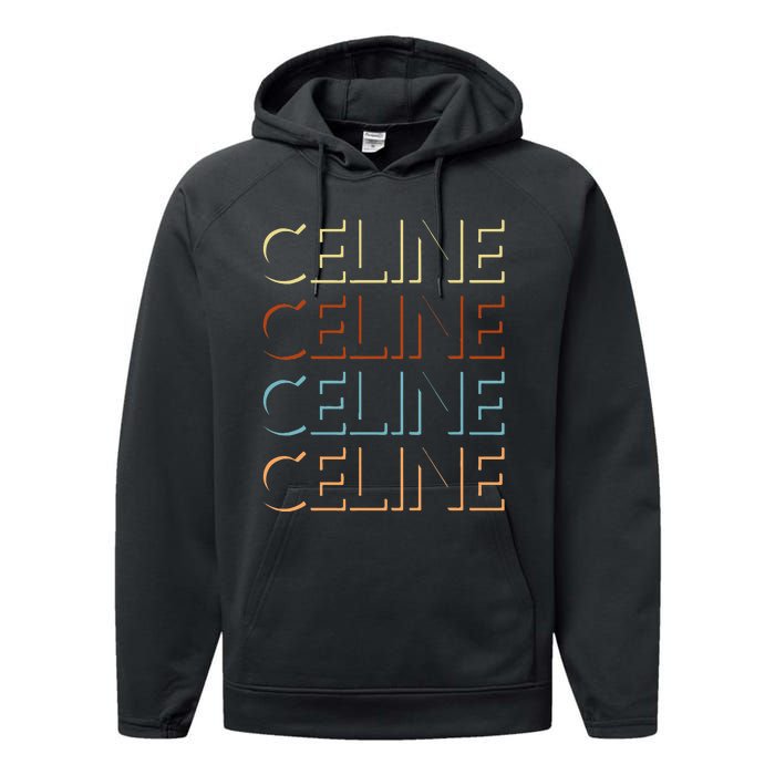 C.E.L.I.N.E First Name My Personalized Named Performance Fleece Hoodie