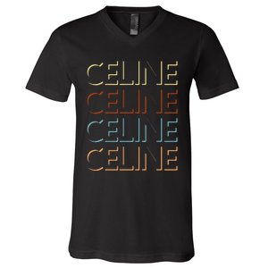 C.E.L.I.N.E First Name My Personalized Named V-Neck T-Shirt