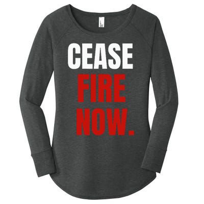 C.ease fire Now. Women's Perfect Tri Tunic Long Sleeve Shirt