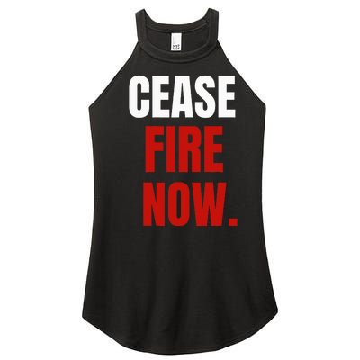 C.ease fire Now. Women’s Perfect Tri Rocker Tank