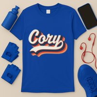 Cory First Name 70s Retro Groovy Custom Personalized Name Gift T-Shirt