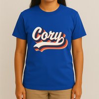 Cory First Name 70s Retro Groovy Custom Personalized Name Gift T-Shirt