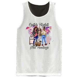 Catch Flights Not Feelings Summer  Mesh Reversible Basketball Jersey Tank