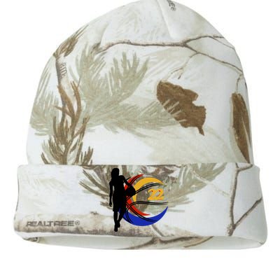 Clark Fever Number 22 Kati Licensed 12" Camo Beanie