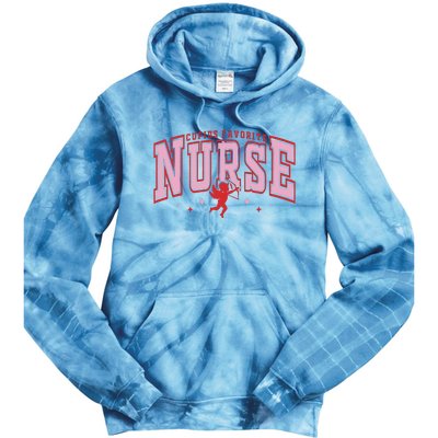 CupidS Favorite Nurse Valentine Nurse Tie Dye Hoodie