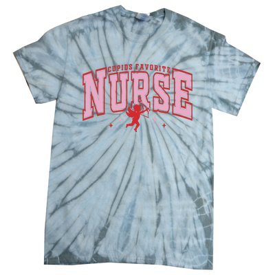 CupidS Favorite Nurse Valentine Nurse Tie-Dye T-Shirt