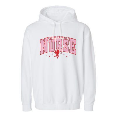 CupidS Favorite Nurse Valentine Nurse Garment-Dyed Fleece Hoodie