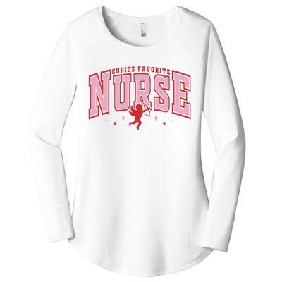 CupidS Favorite Nurse Valentine Nurse Women's Perfect Tri Tunic Long Sleeve Shirt