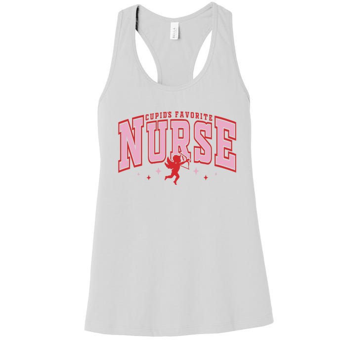 CupidS Favorite Nurse Valentine Nurse Women's Racerback Tank