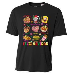 Christmas Feliz Navidad Tis The Season Mexican Food Funny Cooling Performance Crew T-Shirt