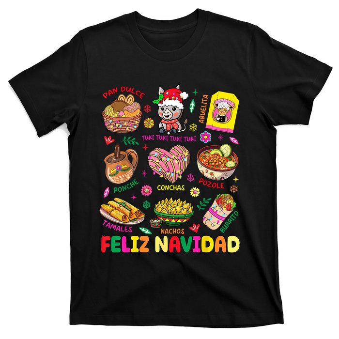 Christmas Feliz Navidad Tis The Season Mexican Food Funny T-Shirt