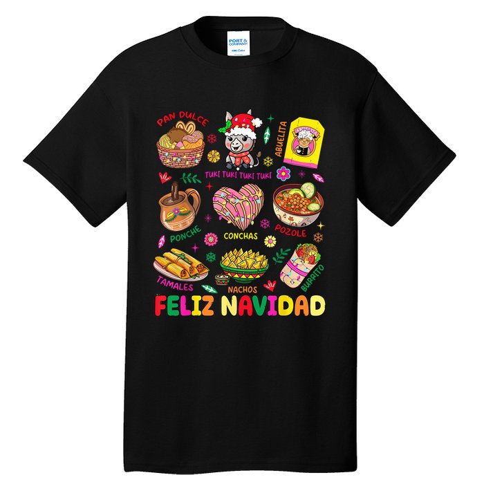 Christmas Feliz Navidad Tis The Season Mexican Food Funny Tall T-Shirt