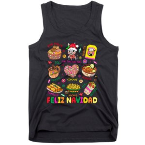 Christmas Feliz Navidad Tis The Season Mexican Food Funny Tank Top