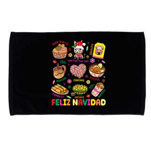 Christmas Feliz Navidad Tis The Season Mexican Food Funny Microfiber Hand Towel