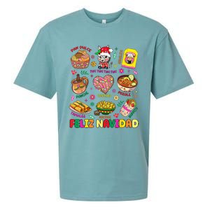 Christmas Feliz Navidad Tis The Season Mexican Food Funny Sueded Cloud Jersey T-Shirt