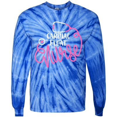 Cardiac Float Nurse Floating Cardiology Nurse Float Nursing Gift Tie-Dye Long Sleeve Shirt