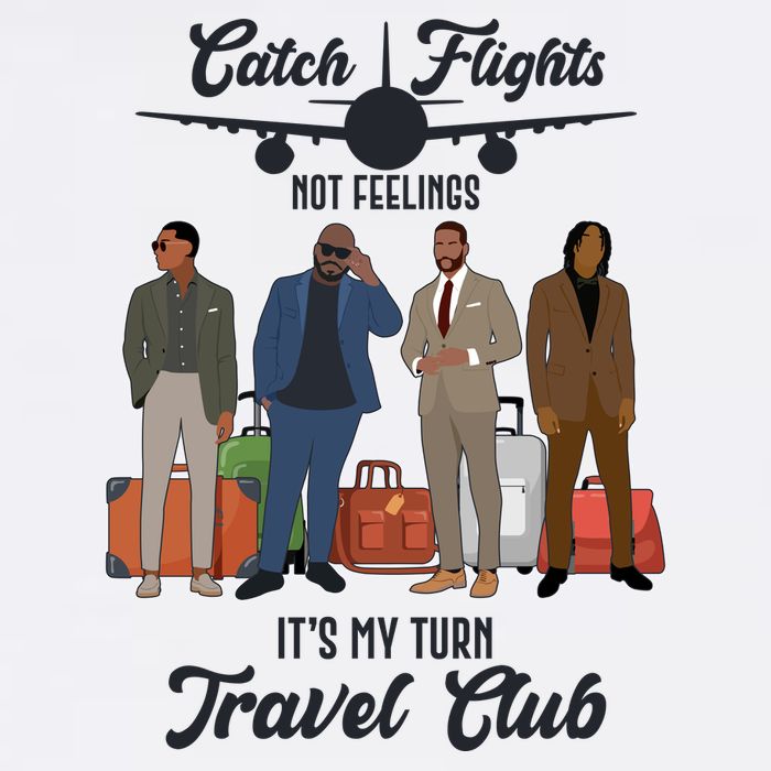 Catch Flights Not Feelings It's My Turn Travel Club Cooling Performance Long Sleeve Crew