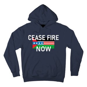 Cease Fire Now Cool Palestine Us Flags Of Solidarity Hoodie