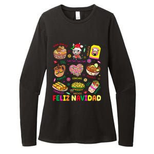 Christmas Feliz Navidad Tis The Season Mexican Food Funny Womens CVC Long Sleeve Shirt