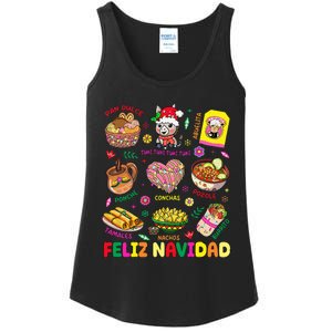 Christmas Feliz Navidad Tis The Season Mexican Food Funny Ladies Essential Tank