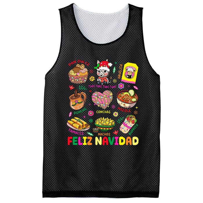 Christmas Feliz Navidad Tis The Season Mexican Food Funny Mesh Reversible Basketball Jersey Tank